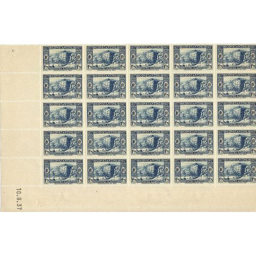 Bloc 25 Timbres (5x5) Algerie 1937 Émis Pour Le Centenaire De La Prise De La Ville De Constantine - Valeur Faciale De Chaque Timbre 1f75 - 