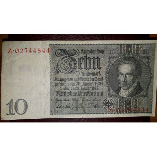 Billet De 10 Reichsmark