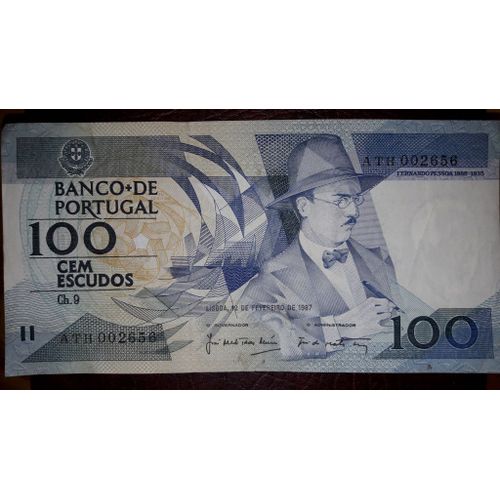 Billet 100 Escudos Du Portugual