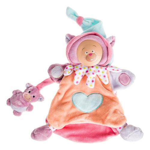 Doudou et Compagnie Marionnette fille Lutin orange rose