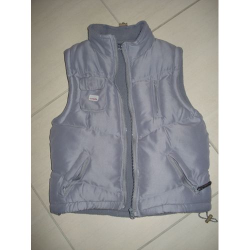 Gilet Matelassé Sans Manche Gris - Taille 6 Ans