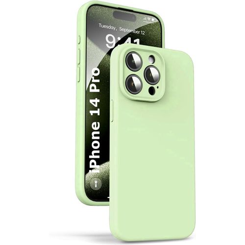 Coque Silicone Verte Pour Iphone 14 Pro Little Boutik®
