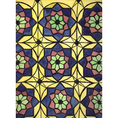 Peinture Originale Annee 1931 / Pour Collection Ou Encadrement Decoratif / Theme : Dessin Geometrique