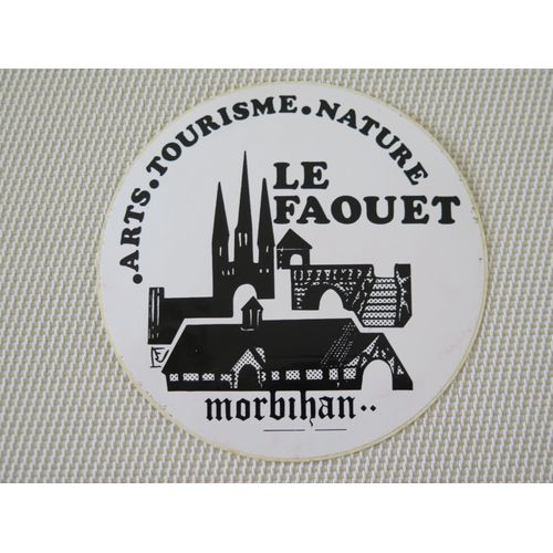 Autocollant Arts Tourisme Nature Le Faouet Morbihan 1985