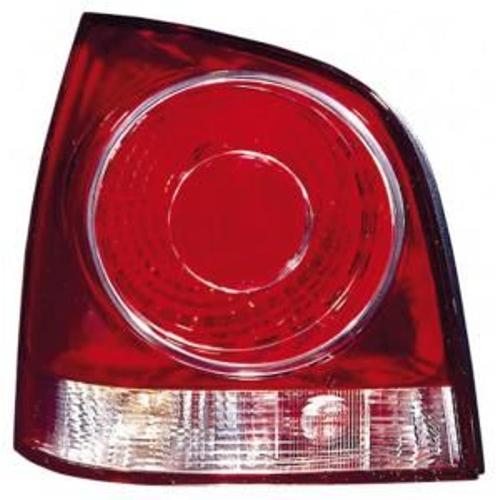 Feu Arrière Gauche Pour Volkswagen Polo Iv De 2005 À 2009, Fond Rouge, Neuf