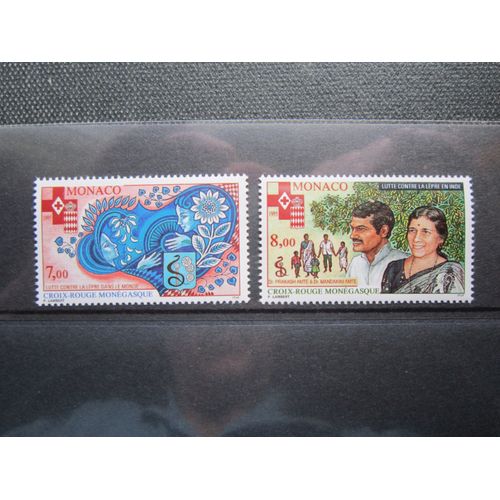 Monaco. Timbres N° 2000 Et 2001 (1995). Croix-Rouge Monegasque.