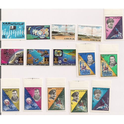 Divers Pays- 15 Timbres Neufs- Espace Et Télécommunications