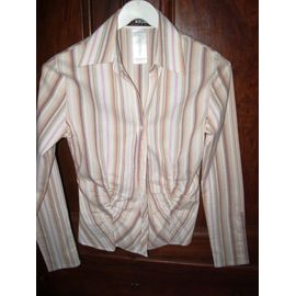 Chemise Morgan T.M Rayé Tons Beige/Bleu/Rose