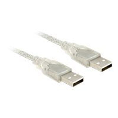 Delock - Câble USB - USB (M) pour USB (M) - USB 2.0 - 50 cm - transparent