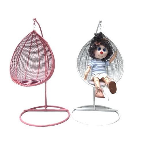 1:12 Dollhouse Miniature Furniture Swing Chair Hammock Doll House Decor Toy Miniature Garden Furniture Swings Craft Kids Gift