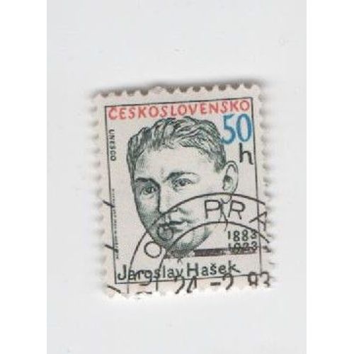 Timbre Tchécoslovaquie Jaroslav Hasek 