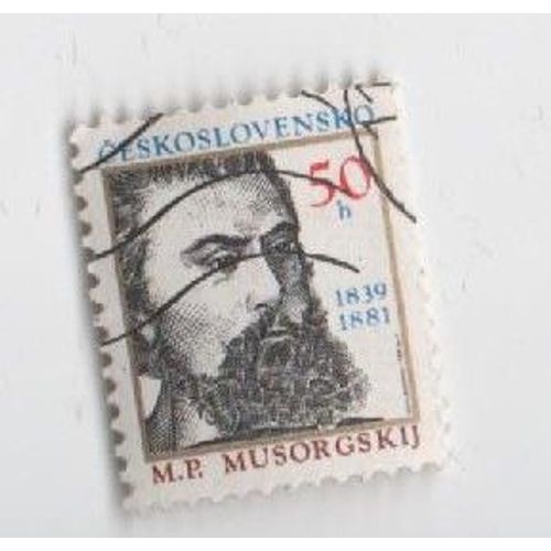 Timbre Tchécoslovaquie Personnages Musorgskij 