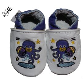 chaussons cuir souple pas cher