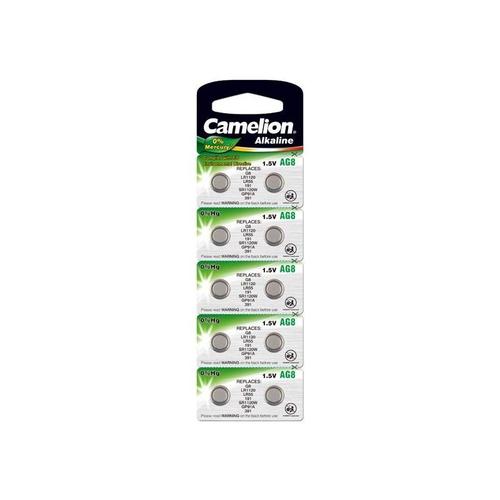 Pack de 10 piles Camelion Alcaline AG8 0% Mercury/Hg