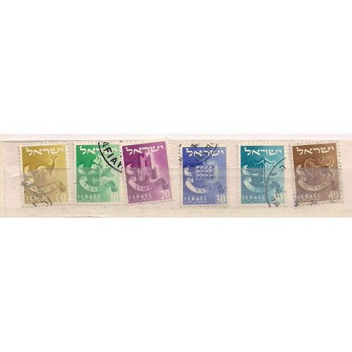 Israël- Série  Partielle De 6 Timbres Oblitérés - Les "Douze Tribus"