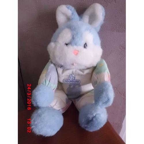 Lapin Bleu Et Blanc Nounours