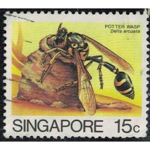 Singapour 1988 Oblitéré Used Insecte Delta Arcuata Su