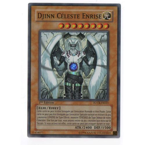 Carte Yu Gi Oh Fotb-Fr021 Djinn Céleste Enrise Super Rare 1ère Édition