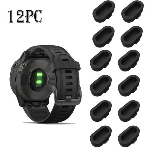 Capuchons Anti-Poussière En Caoutchouc Silicone Pour Montre Gps 12 Pièces Bouchon Anti-Poussière Pour Garmin Fenix 6s/6/6x Pro