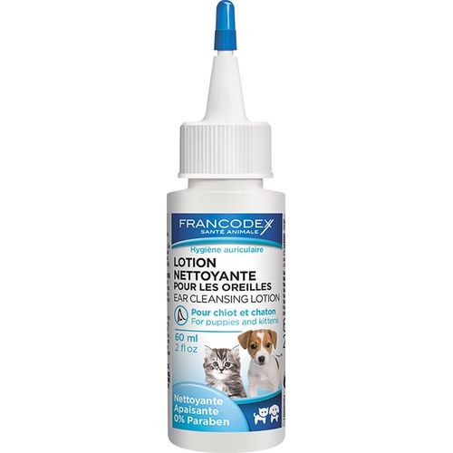 Solution Nettoyante Pour Oreilles Chiot Et Chaton - 60 Ml