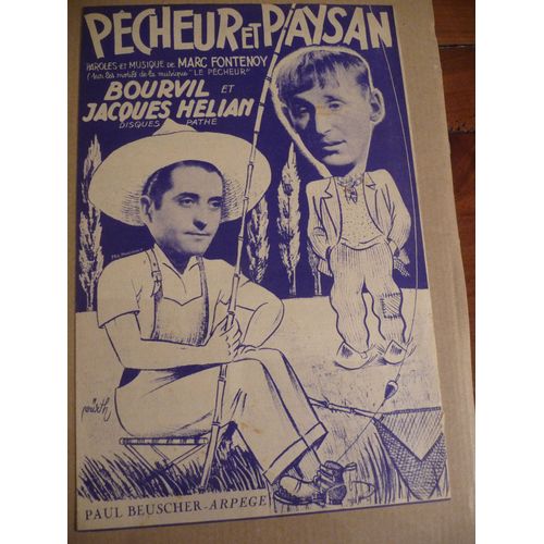 Pêcheur Et Paysan   Bourvil