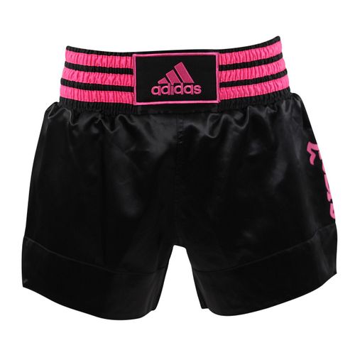 Short De Boxe Thaï Adidasnoir / Rose - L
