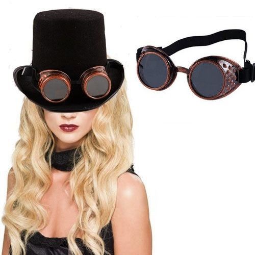 Lunettes Goggles Aviateur / Pilote / Motard Style Western Soudeur Steampunk Punk Gothique Rétro Vintage Anime Manga Cosplay Accessoires Déguisement 