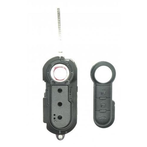 Coque De Clé Adaptable Pour Fiat 500 2 Boutons Clé Rétractable Coque Couleur