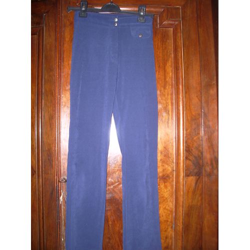 Pantalon Taille 14 Ans Bleu Effet Peau De Pêche