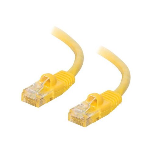 C2G Enhanced Cat5E 350MHz Snagless Patch Cable - Cordon de raccordement - RJ-45 (M) pour RJ-45 (M) - 15 m - CAT 5e - moulé, sans crochet, bloqué - jaune