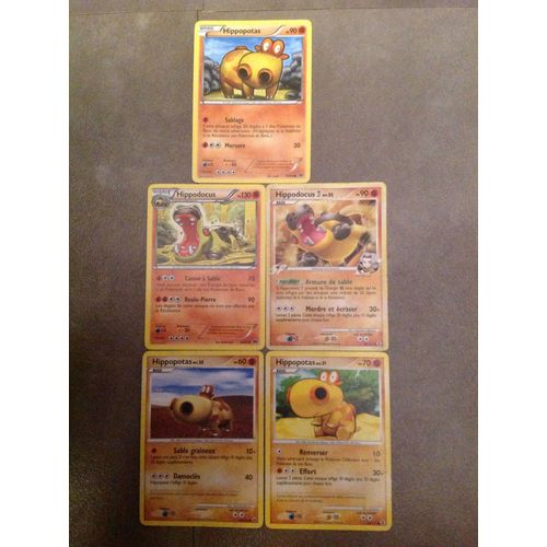 Hippopotas 60pv (66/100) + Hippopotas 70pv (64/111) + Hippopotas 90pv (65/99) + Hippodocus 90pv (42/111) + Hippodocus 130pv (66/99) 
