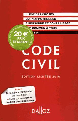 Code Civil - Edition Limitée