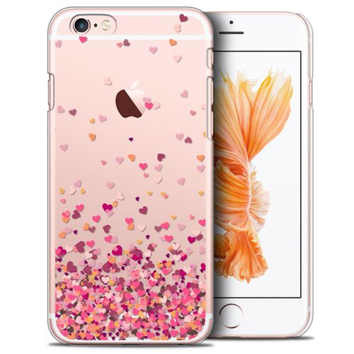 Caseink - Coque Housse Etui Pour Apple Iphone 6/6s Plus 5.5 [Crystal Hd Collection Sweetie Design Heart Flakes - Rigide - Ultra Fin - Imprimé En France]