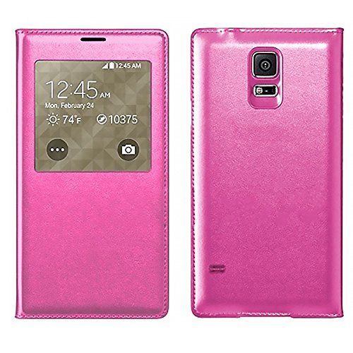 Housse Etui À Rabat À Fenêtre Samsung Galaxy S7 Edge - Rose By Ph26®
