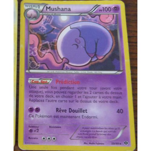 Carte Pokémon Mushana 59/99 Noir & Et Blanc Destinees Futures Rare Fr Neuve