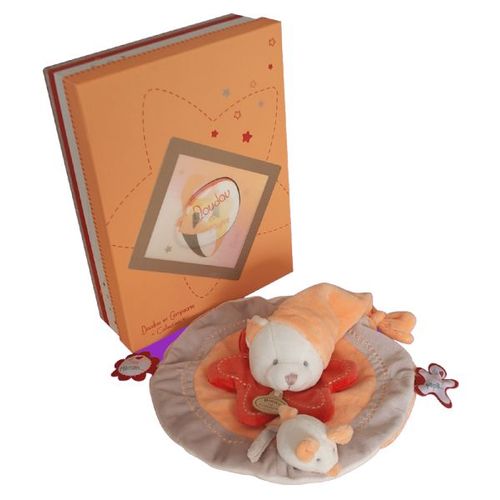 Doudou Peluche Plat Chat Cat Katze Et Son Bebe Marionnette Souris Mouse Mause Doudou Et Compagnie & Cie D&c Anniversaire Teether Happy Birthday Orange J'aime Mon Papa Ma Maman Dc1508 Lot A065