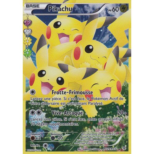 Pikachu Full Art Rc29/Rc32 Ultra Rare - Pokemon Xy Générations