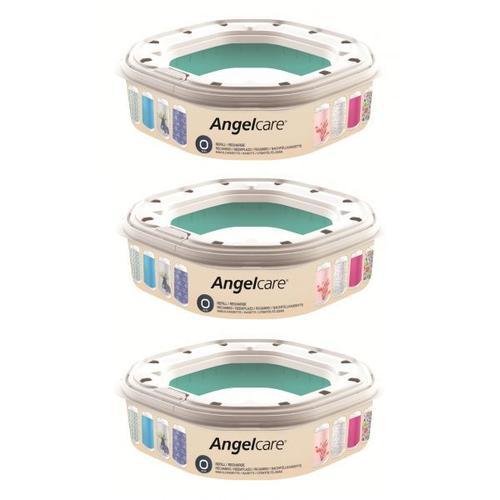 Lot De 3 Recharges Octogonale Pour Poubelle À Couches Dress Up Angelcare