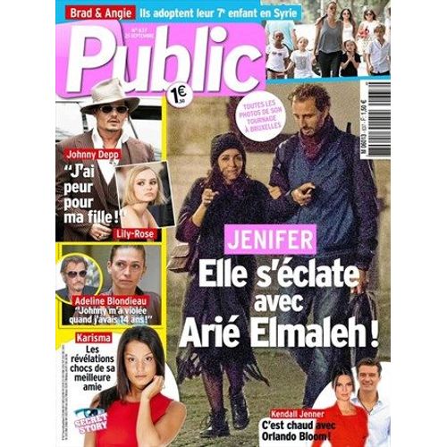Public 000637 : Jenifer & Arié Elmaleh/Johnny Depp & Lily-Rose/Brad & Angie/Adeline Blondieau