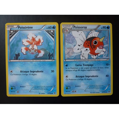 Poissirène 27/162 Et Poissoroy 28/162 - Pokemon Xy Impulsion Turbo 