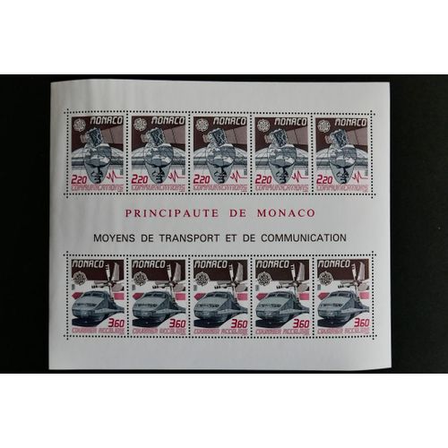 Monaco 1988 - Bloc Feuillet ''moyens De Transport Et Communication'' - Neuf