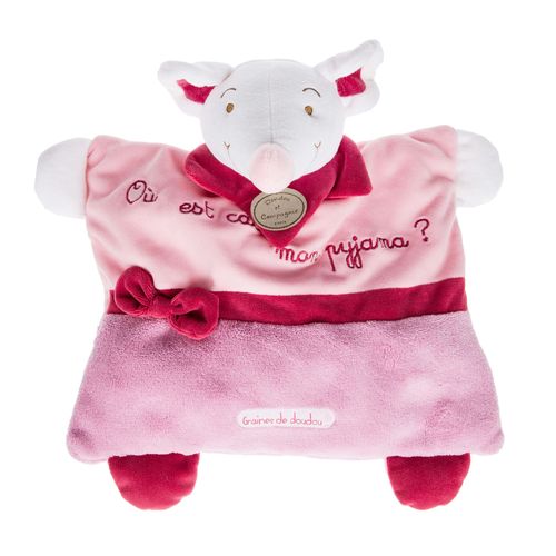 Doudou Peluche Souris Mouse Mause Maus Mon Range Poche Pyjama Graines Graine De Doudou Et Compagnie Dc2204 Lot A12023 Pantin Activité Rose Violet Bordeau Rouge Où Est Caché Mon Pyjama ?