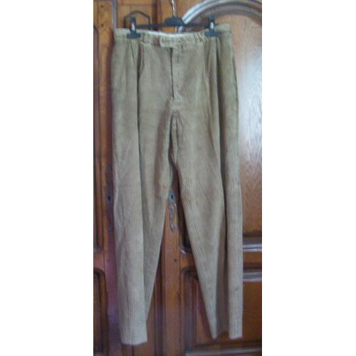 Pantalon Velours Beige - Taille M/L
