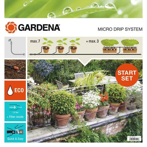 Kit d'irrigation Micro-Drip system pour 15 pots avec programmateur