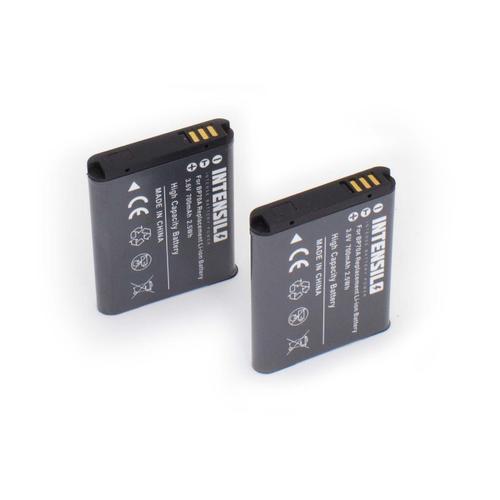 INTENSILO 2 x Li-Ion Batterie 700mAh (3.6V) pour appareil photo Samsung ST93, ST94, ST95, WB31, WB31F, WB32, WB32F, WB35, WB35F comme BP70a.