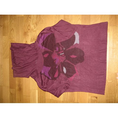 Pull Jacqueline Riu Grand Col Boule Acrylique Xl Imprimé 