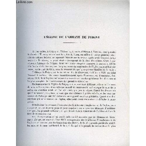 Bulletin Monumental 118e Volume De La Collection N°3 - L'eglise De L'abbaye De Foigny Par Fr. M-Anselme Dimier