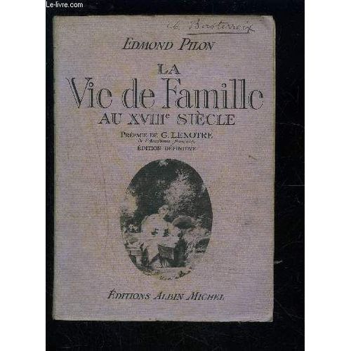 La Vie De Famille Au Xviiie Siecle