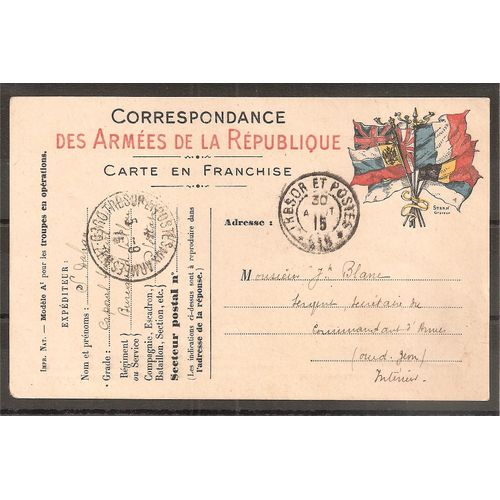 Carte De Correspondance Des Armées De La République