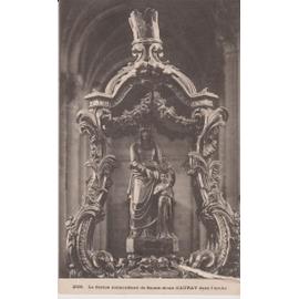 CPA AURAY Dos simple La statue Miraculeuse de Ste Anne d´Auray dans l´arche 